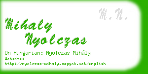mihaly nyolczas business card